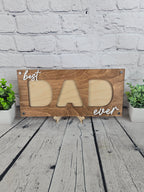 Best Dad Ever 3-Photo Picture Frame