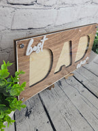 Best Dad Ever 3-Photo Picture Frame
