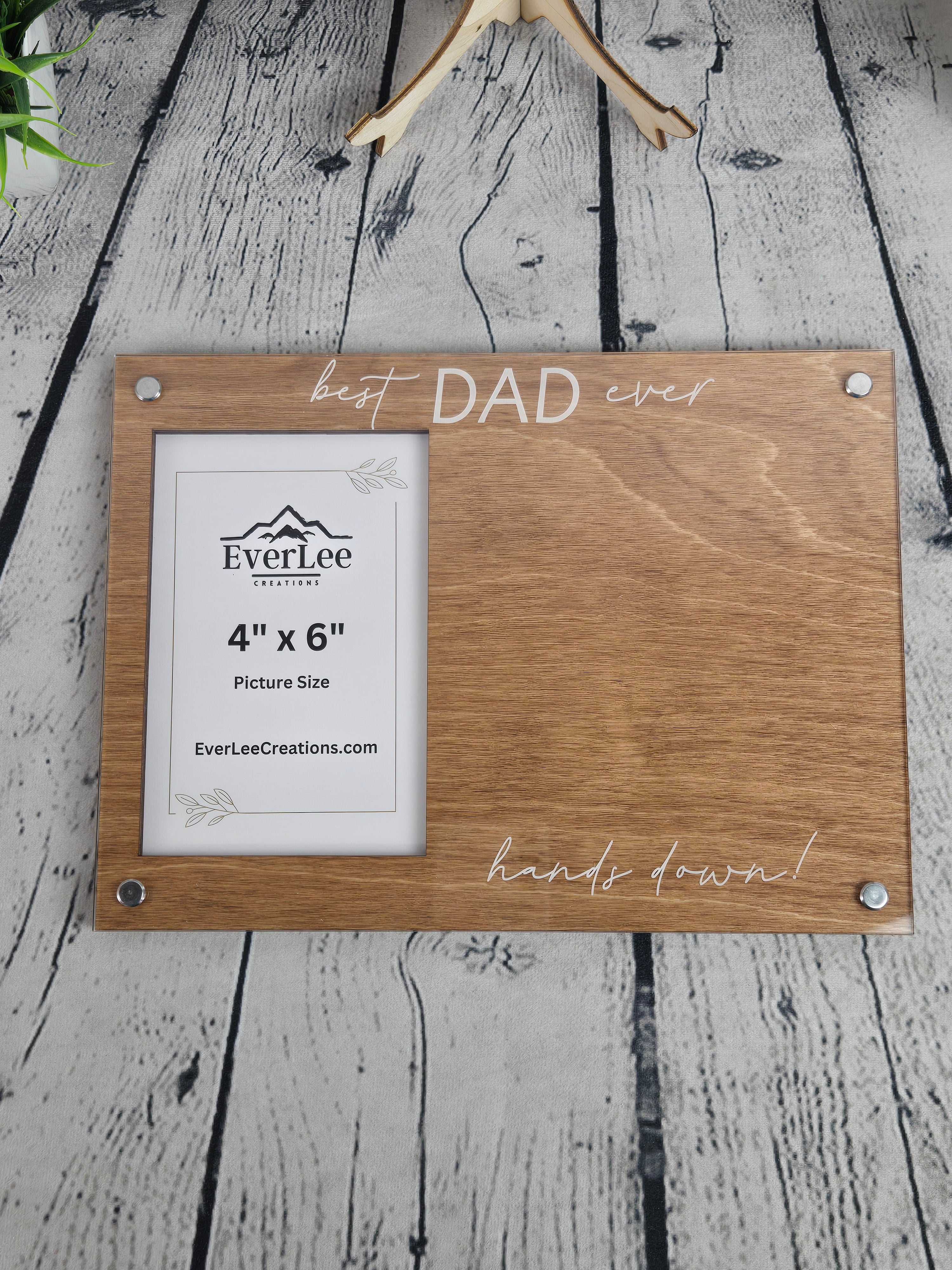 DIY “Hands Down Best Dad Ever” Handprint Frame
