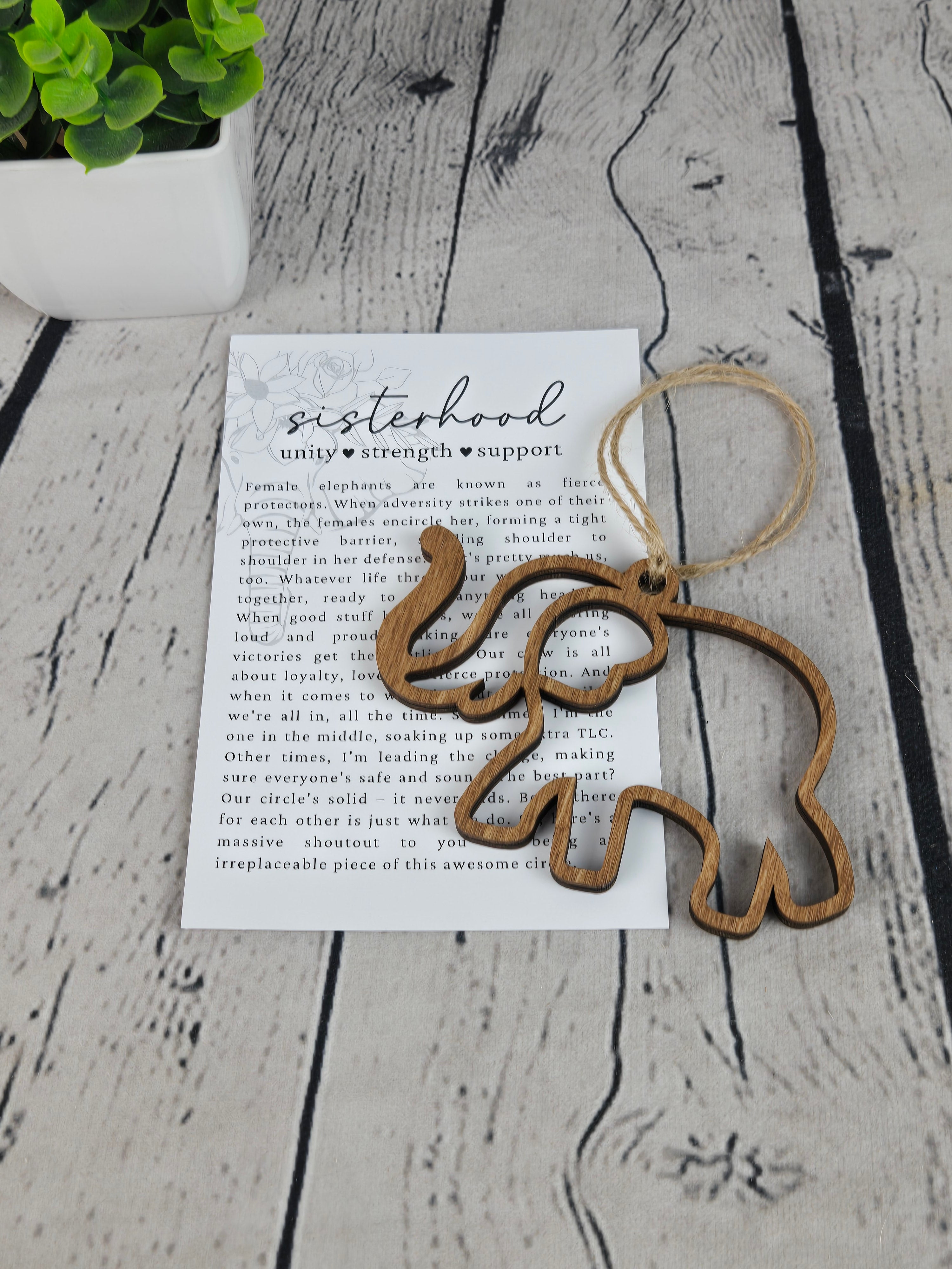 Sisterhood Elephant with Story Card