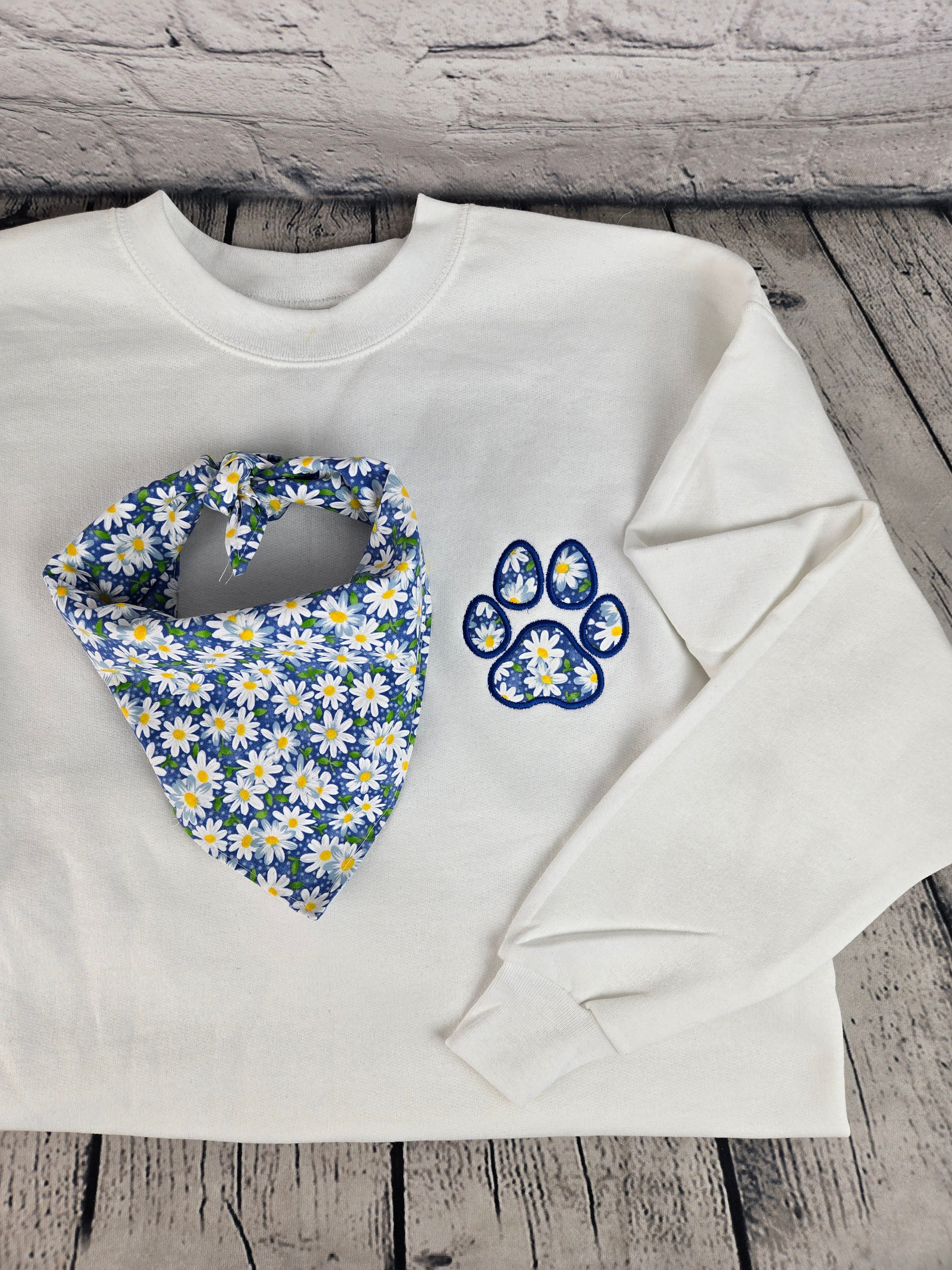 Sweatshirt and Matching Dog Bandana