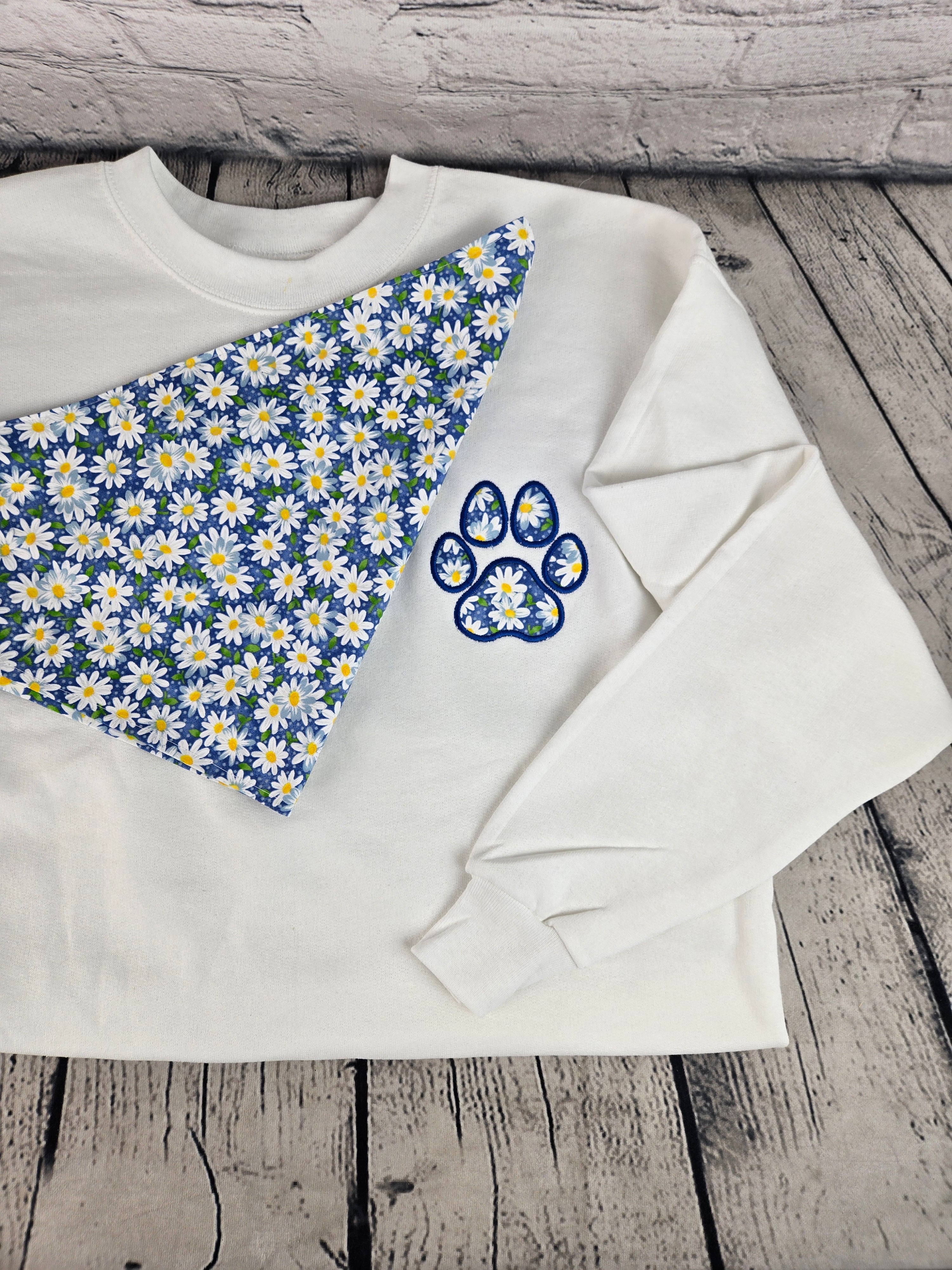 Sweatshirt and Matching Dog Bandana