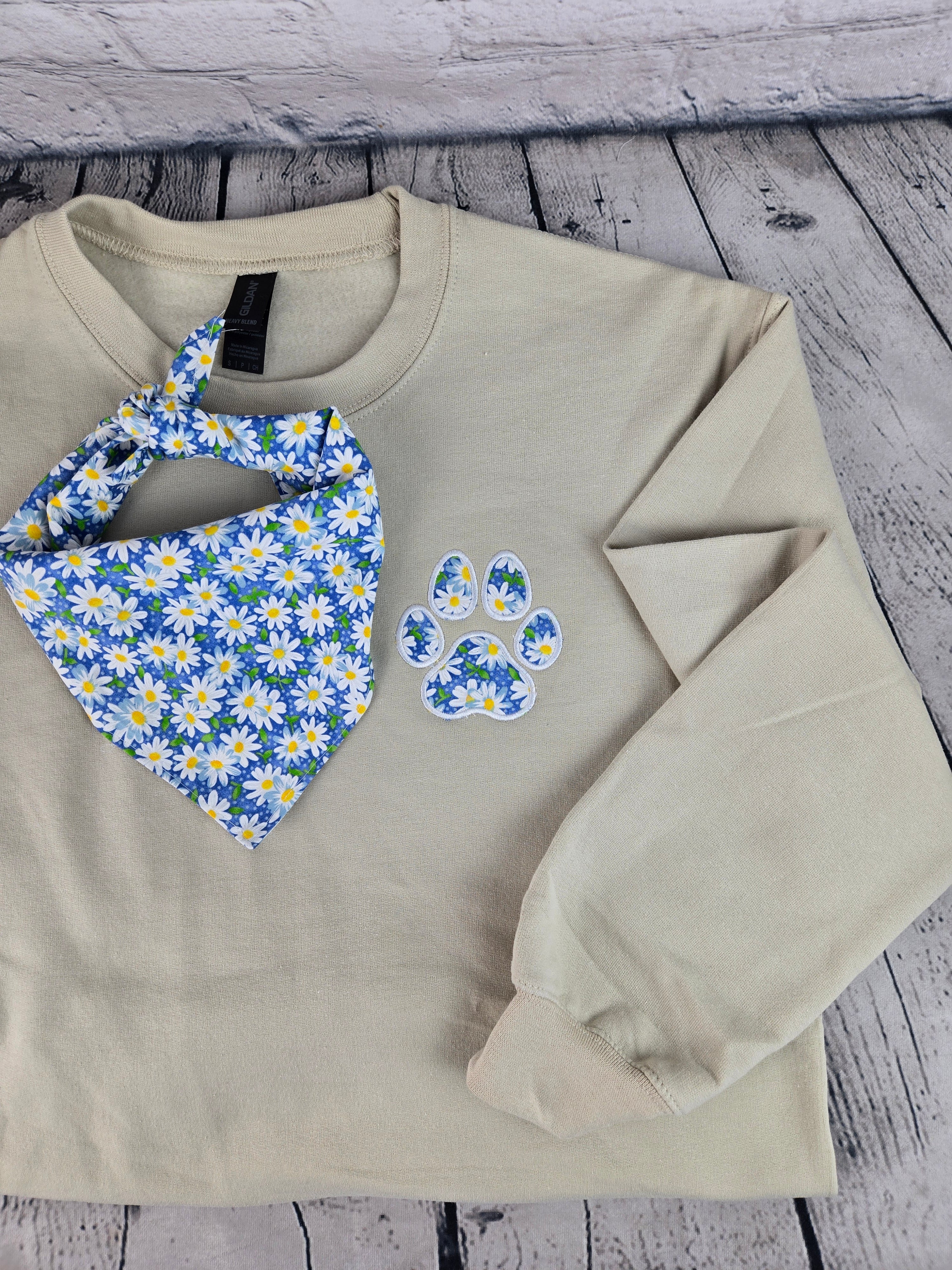 Sweatshirt and Matching Dog Bandana