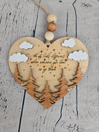 Handcrafted Wood Memorial Wall Hanger | Sympathy & Remembrance Gift