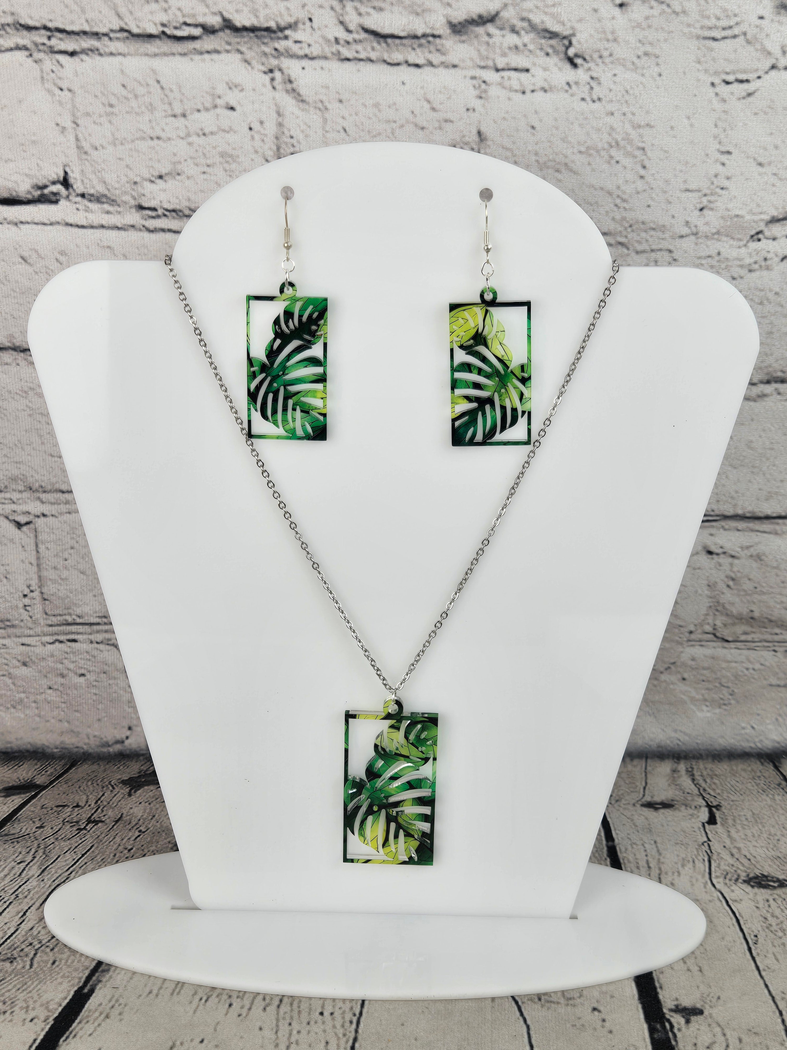 Shannon Lee Signature Acrylic Jewelry Set | Earrings & Necklace