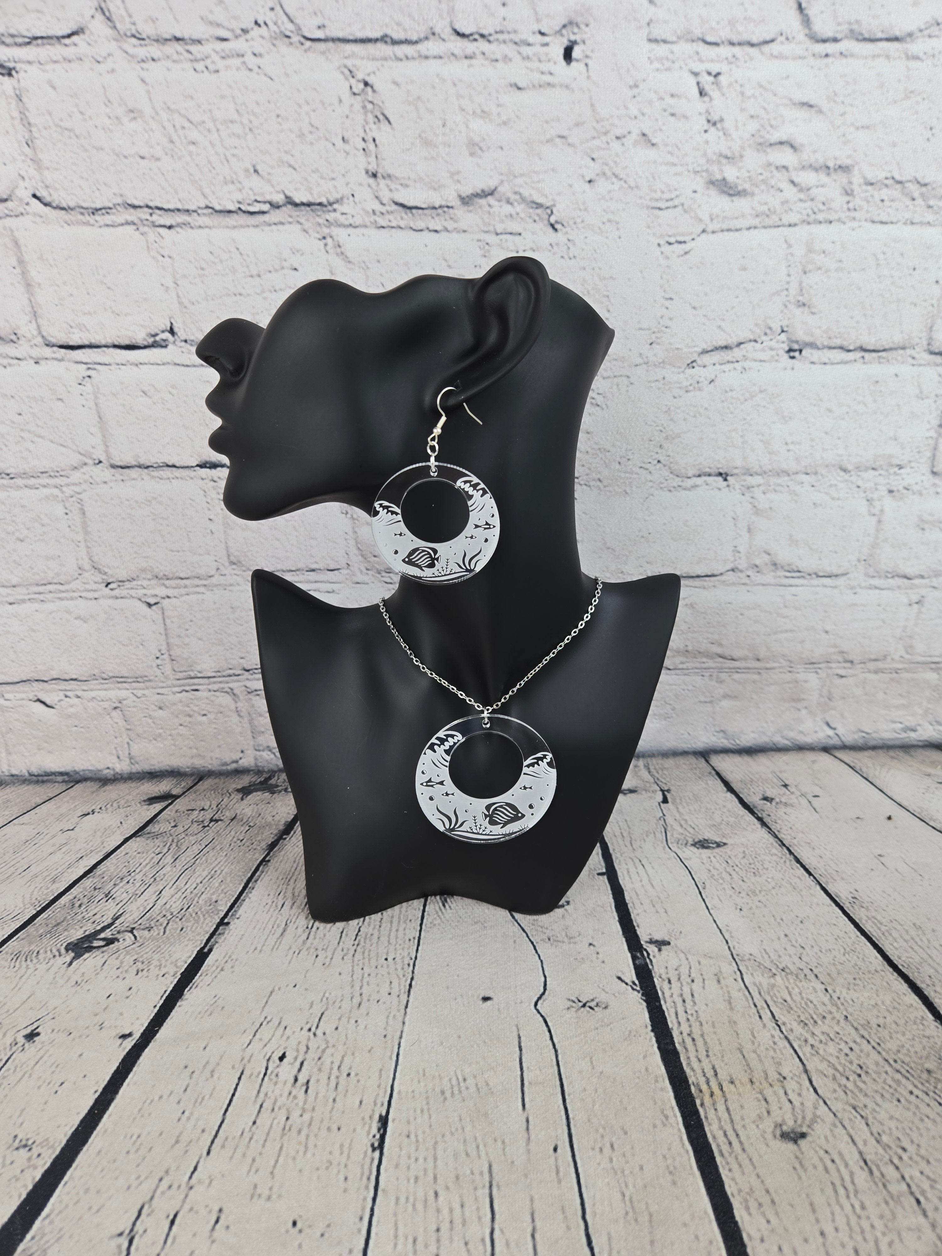 Shannon Lee Signature Acrylic Jewelry Set | Earrings & Necklace