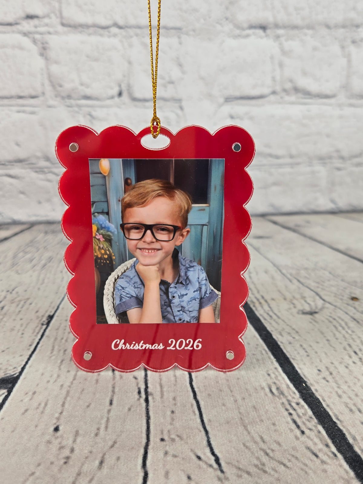 Magnetic Acrylic Photo Frame Ornament | 2"x3" Wallet & Instax Mini Pictures