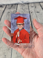 Magnetic Acrylic Photo Frame Ornament | 2"x3" Wallet & Instax Mini Pictures