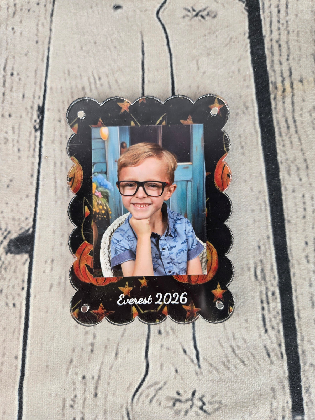 Magnetic Acrylic Photo Frame Ornament | 2"x3" Wallet & Instax Mini Pictures