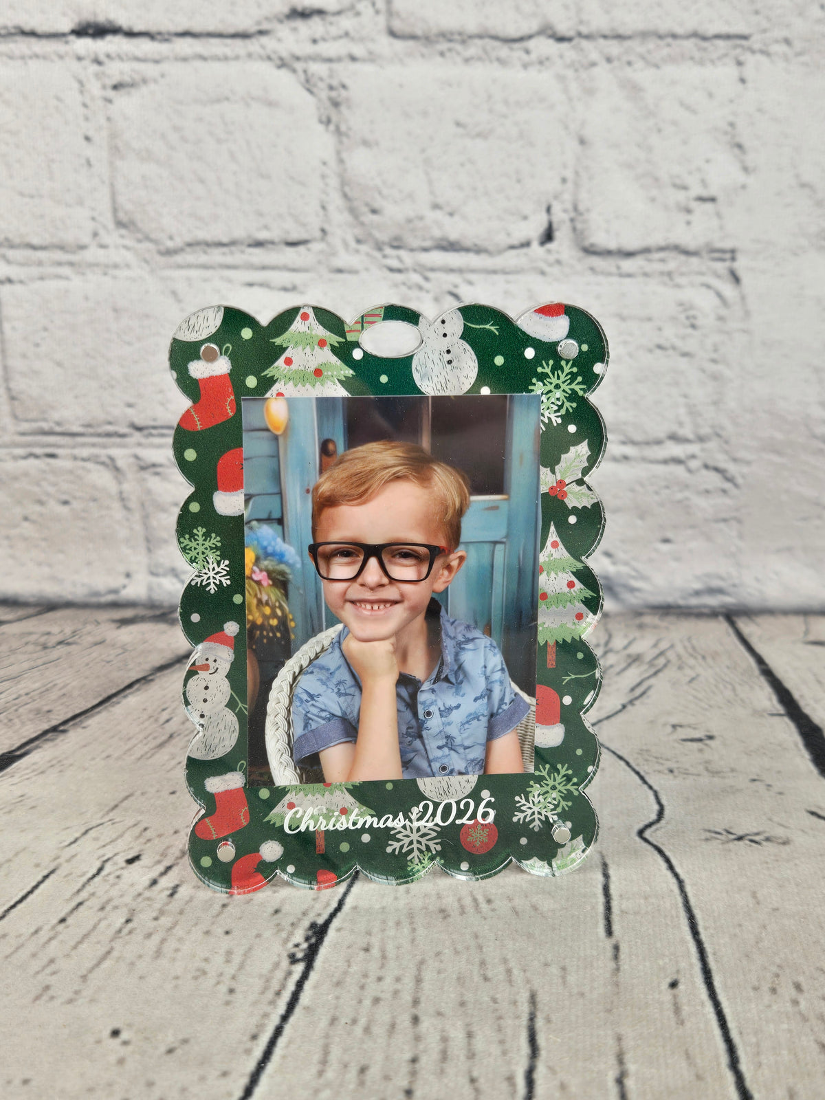 Magnetic Acrylic Photo Frame Ornament | 2"x3" Wallet & Instax Mini Pictures