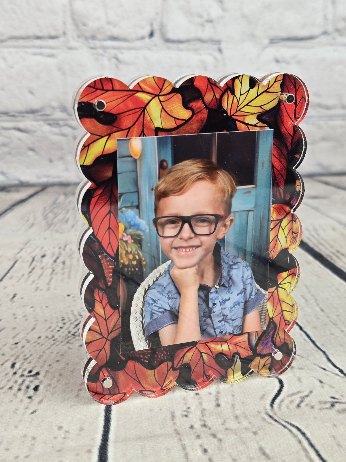 Magnetic Acrylic Photo Frame Ornament | 2"x3" Wallet & Instax Mini Pictures