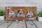 Best Dad Ever 3-Photo Picture Frame