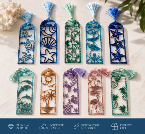 Coastal Acrylic Bookmark