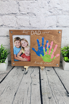 DIY “Hands Down Best Dad Ever” Handprint Frame