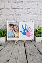 DIY “Hands Down Best Mom Ever” Handprint Frame