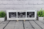 Love at First Heartbeat 3 Trimester Sonogram Frame