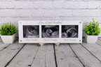 Love at First Heartbeat 3 Trimester Sonogram Frame