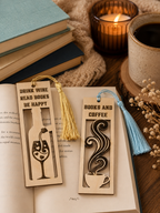 Handcrafted Bookmark with Tassel | 4 Styles | Wood & Acrylic